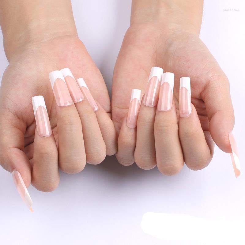 False Nails 24pcs French Design Nail Press On Full Cover ABS Tips With Different Style For Choice Prud22, Pink
False Nails 24pcs French Design Nail Press On Full Cover ABS Tips With Different Style For Choice Prud22, Pink