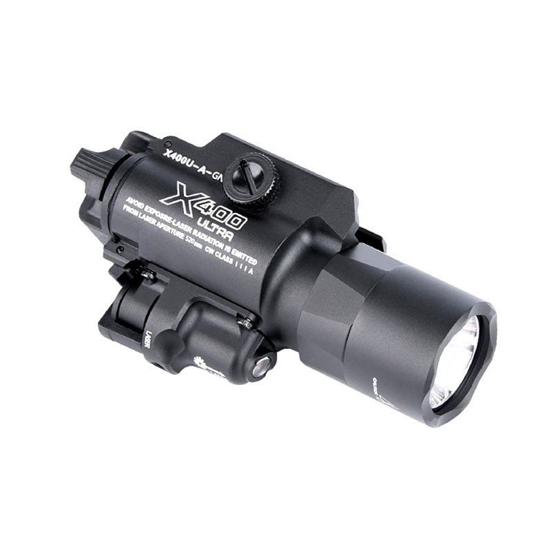 X400 Ultra LED Pistol White Light X400U Gun Light With Red Laser For Hunting Rifle Aluminum Alloy CNC Machined Fit Picatinny Rail
X400 Ultra LED Pistol White Light X400U Gun Light With Red Laser For Hunting Rifle Aluminum Alloy CNC Machined Fit Picatinny Rail