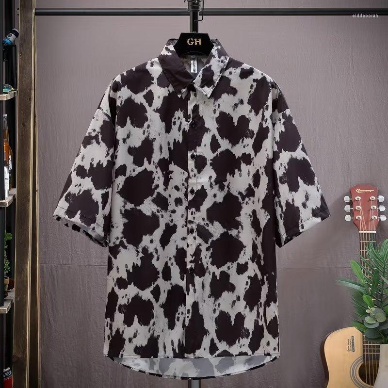 Men's Casual Shirts Korean For Men Summer Full Print Short-sleeved Top Harajuku High Street Shirt White Fashion ClothingMen's Eldd22, Black
Men's Casual Shirts Korean For Men Summer Full Print Short-sleeved Top Harajuku High Street Shirt White Fashion ClothingMen's Eldd22, Black