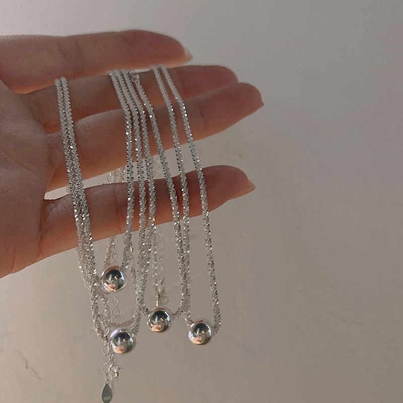 Arrived 925 Sterling Silver Snake Sparkling Choker Bead Necklace Clavicle Chain Wedding Gift Women Fine Jewelry 220719