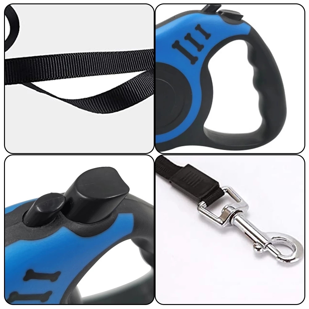 3M/5M Retractable Dog Leashes Automatic Nylon Puppy Cat Traction Rope Belt Pets Walking Leash For Small Medium Dogs Supplies Correas Retractiles Para 
