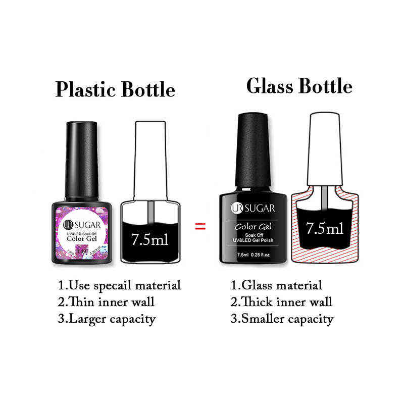 NXY Nail Gel 7 5ml Glitter Uv Polish Bling Sequins Rose Gold Silver Soak Off Manicure Varnish Base Top 0328