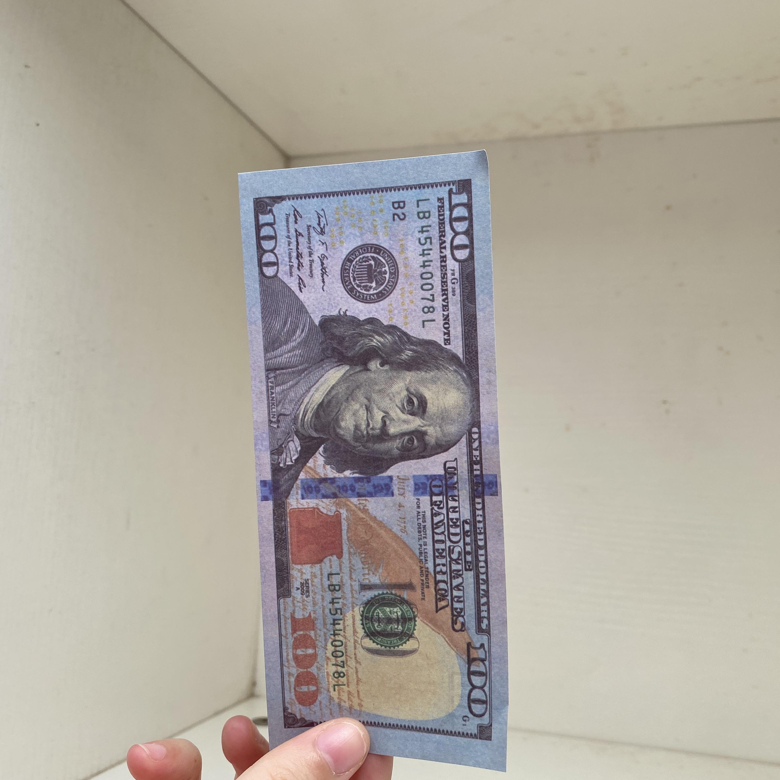 Prop New Copy Paper Us Realistic Money Or Kids Banknote Family 100 Dollar Most Game Toy Fiild
Prop New Copy Paper Us Realistic Money Or Kids Banknote Family 100 Dollar Most Game Toy Fiild