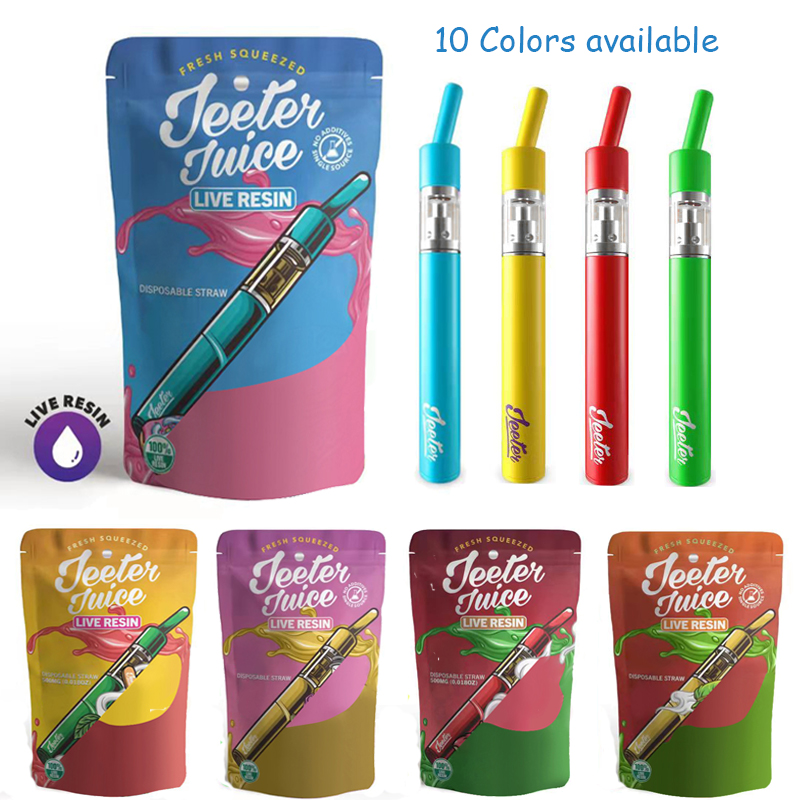 10 Colors JEETER Micro USB Rechargeable E Cigarettes Disposable Vape Pen 0.5ml 1.0ml Device Pods Preheat Vaporizer 180mah Carts With Packaging Bags
10 Colors JEETER Micro USB Rechargeable E Cigarettes Disposable Vape Pen 0.5ml 1.0ml Device Pods Preheat Vaporizer 180mah Carts With Packaging Bags