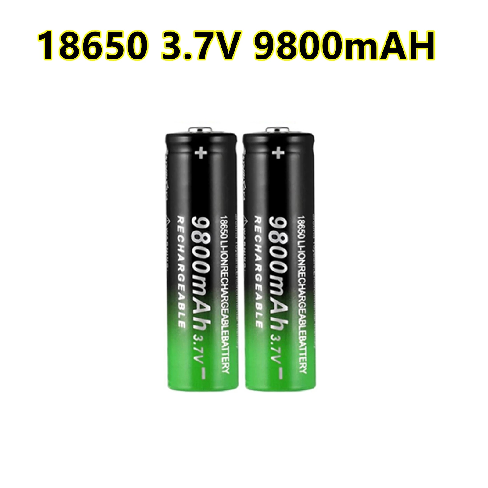 High Quality 9800mAh 37V 18650 Lithium ion Batteries Rechargeable Battery For Flashlight Torch
