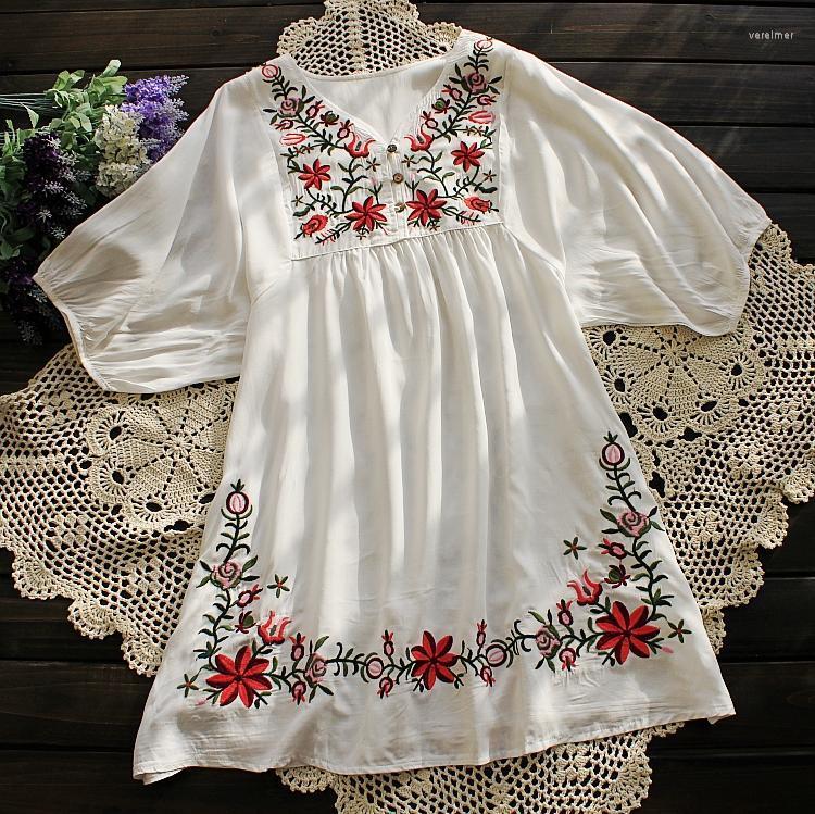 Women's Blouses & Shirts Orgypsy Summer Women Shirt White Floral Embroidered Peasant Blouse Vintage Ethnic Tunic Boho Hippie Femme Tops Blus, Blue
Women's Blouses & Shirts Orgypsy Summer Women Shirt White Floral Embroidered Peasant Blouse Vintage Ethnic Tunic Boho Hippie Femme Tops Blus, Blue