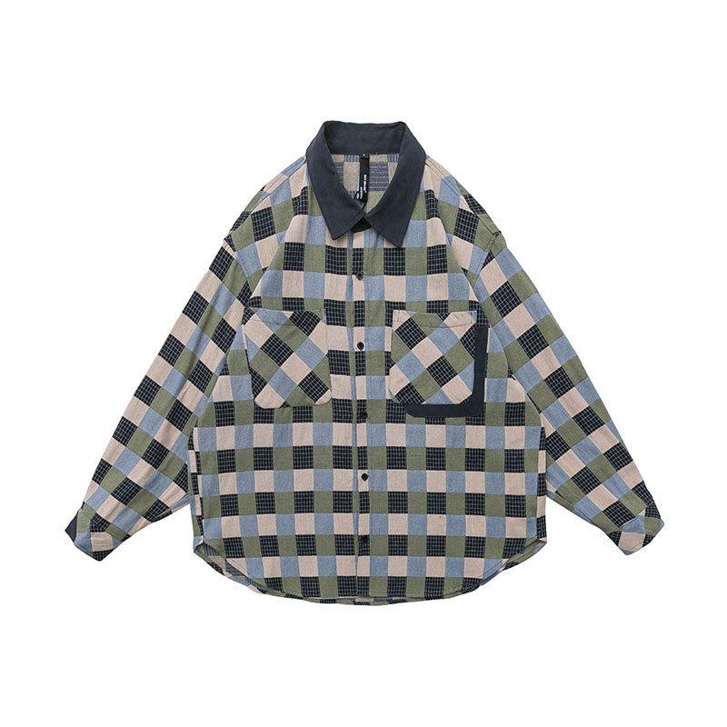 Men' Casual Shirts Men High Quality Cotton Plaid Long Sleeve Loose Vintage Fashion Shirt Male Japan Korean Streetwear Retro Lapel ShirtMen, Cs1225
Men' Casual Shirts Men High Quality Cotton Plaid Long Sleeve Loose Vintage Fashion Shirt Male Japan Korean Streetwear Retro Lapel ShirtMen, Cs1225