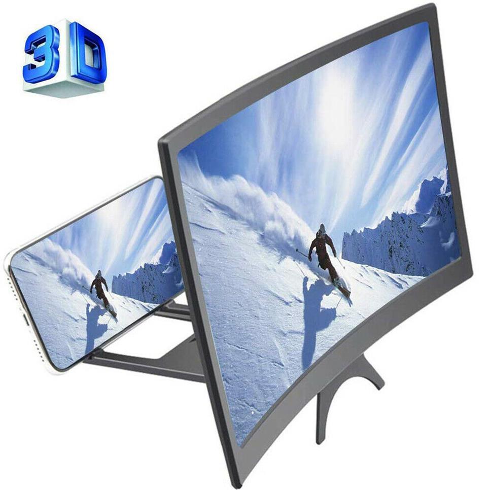 12" Curved Screen Phone Magnifier 3D HD Video Movies Amplifier Holder Projector Cinema Celular Amplificatore Stend Enlarged P254Q, Black
12" Curved Screen Phone Magnifier 3D HD Video Movies Amplifier Holder Projector Cinema Celular Amplificatore Stend Enlarged P254Q, Black