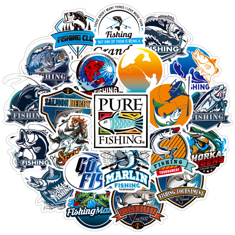 Waterproof sticker 50 pcs Cool Travel Outdoor Fisherman Go Fishing Bomb Sticker for Suitcase Vehicle Car Motorcycle Bike Mixed DIY Vinyl Decoration Car stickers, Black
Waterproof sticker 50 pcs Cool Travel Outdoor Fisherman Go Fishing Bomb Sticker for Suitcase Vehicle Car Motorcycle Bike Mixed DIY Vinyl Decoration Car stickers, Black