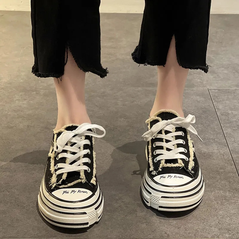 Gothic Chunky Platform Sneakers Women Designer Espadrilles Flats Sport Running Basket Lace Up Canvas Shoes 2022 Harajuku Zapatos 0613, Beige
Gothic Chunky Platform Sneakers Women Designer Espadrilles Flats Sport Running Basket Lace Up Canvas Shoes 2022 Harajuku Zapatos 0613, Beige