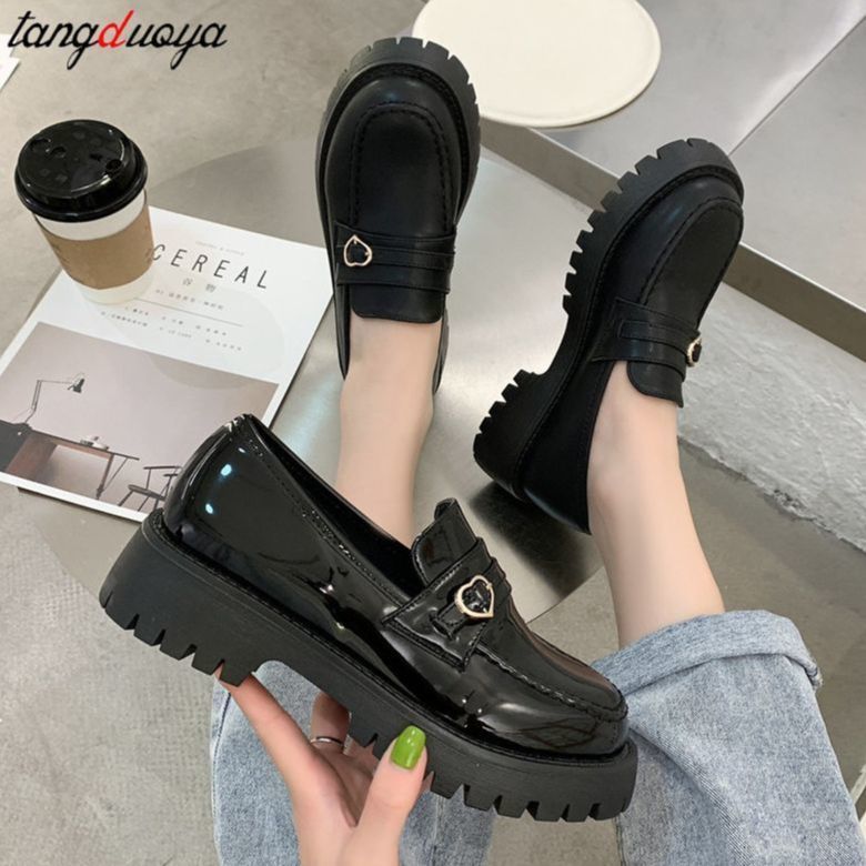 Pantofel Kulit PU Hitam Solid Wanita Pantofel Zapatos De Mujer Sepatu Platform Ujung Bulat Hak Tebal Sepatu Kasual Wanita 220614, Black matte
Pantofel Kulit PU Hitam Solid Wanita Pantofel Zapatos De Mujer Sepatu Platform Ujung Bulat Hak Tebal Sepatu Kasual Wanita 220614, Black matte