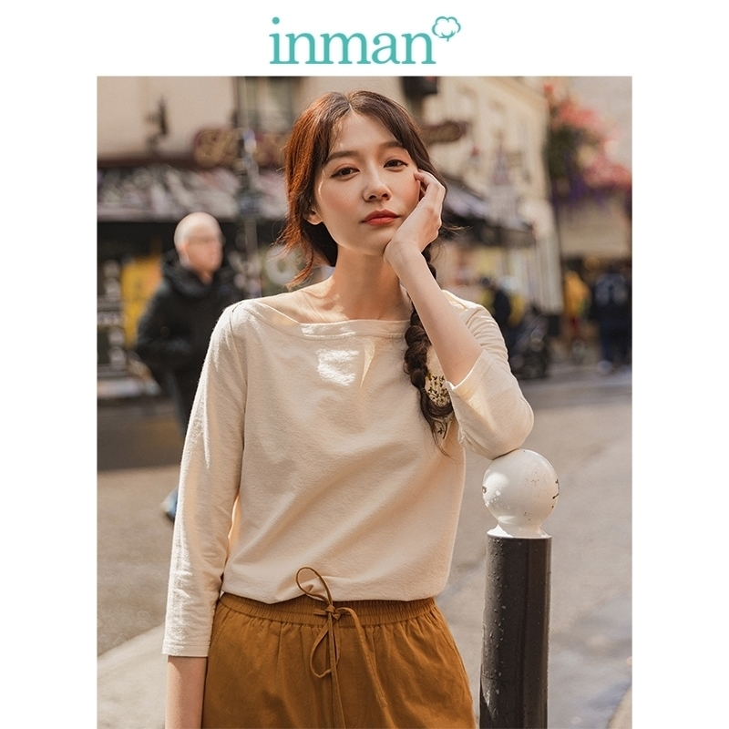 INMAN Spring Autumn Elegant Boat Neck Embroidery Minimalism All Matched Casual Three Quarter Sleeve Women Tshirt Y200109, Light green
INMAN Spring Autumn Elegant Boat Neck Embroidery Minimalism All Matched Casual Three Quarter Sleeve Women Tshirt Y200109, Light green