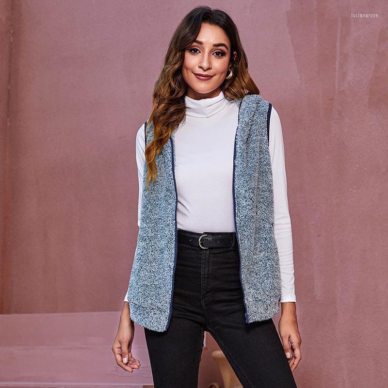Women' Vests Autumn Winter Hooded Zipper Casual Plush Vest Jacket Solid Outerwear Coats Women Unisex ClothesClothing Luci22, Gray
Women' Vests Autumn Winter Hooded Zipper Casual Plush Vest Jacket Solid Outerwear Coats Women Unisex ClothesClothing Luci22, Gray