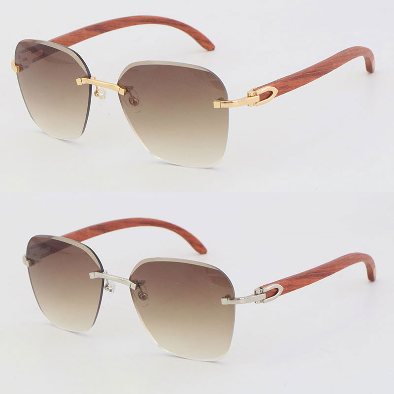 New Metal Rimless Original Wood Sunglasses Diamond cut Lens Fashion with C Decoration Wooden Large Square Sun glasses 18K Gold Male and Female Size:61-18-140MM
New Metal Rimless Original Wood Sunglasses Diamond cut Lens Fashion with C Decoration Wooden Large Square Sun glasses 18K Gold Male and Female Size:61-18-140MM