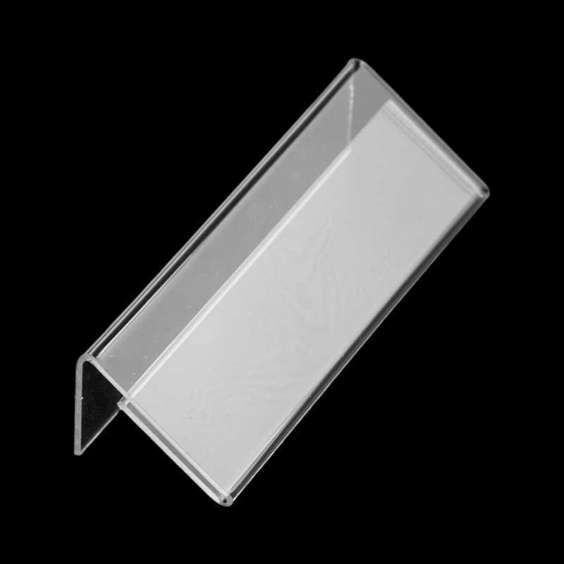 Frame Clear Picture Name Card Price Tag Display Stand Label Holder Showcase Jewelry Price Tag Clip Paper Sign Rack