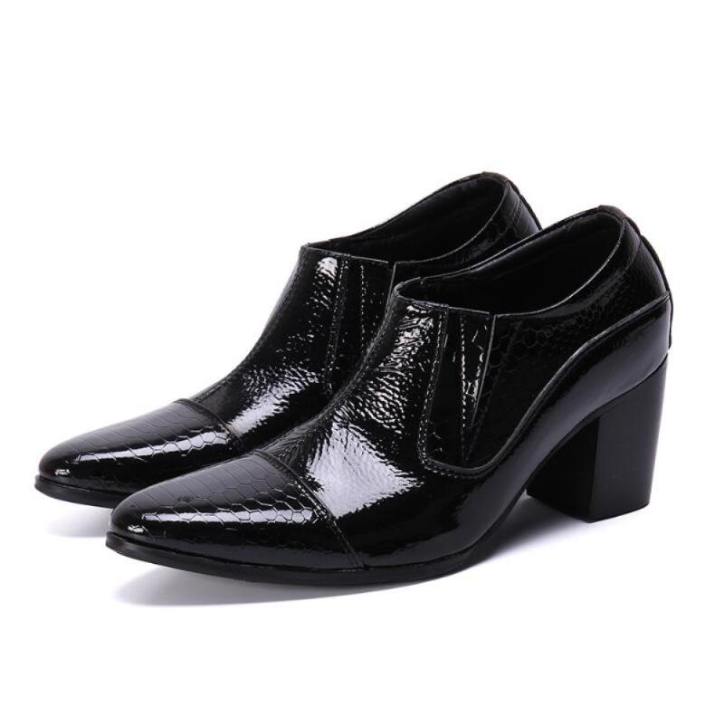 Dress Shoes Luxury Men Wedding Leather High Heels Fashion Pointed Toe Heighten Oxford Party Prom, Black
Dress Shoes Luxury Men Wedding Leather High Heels Fashion Pointed Toe Heighten Oxford Party Prom, Black