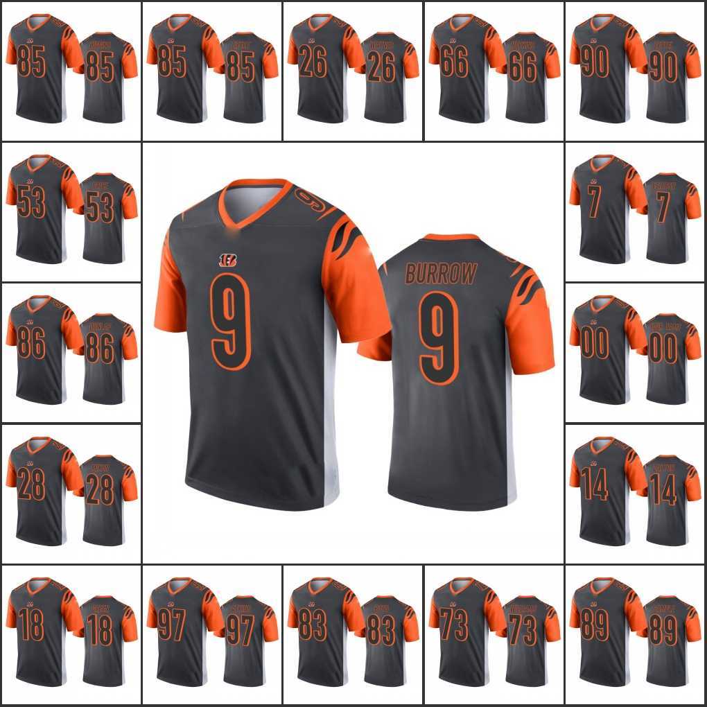 Cincinnati''Bengals''Men #9 Joe Burrow 85 Tee Higgins 18 A.J. Green 28 Mixon Women Youth Custom Silver Inverted Legend Jersey, 14 
Cincinnati''Bengals''Men #9 Joe Burrow 85 Tee Higgins 18 A.J. Green 28 Mixon Women Youth Custom Silver Inverted Legend Jersey, 14