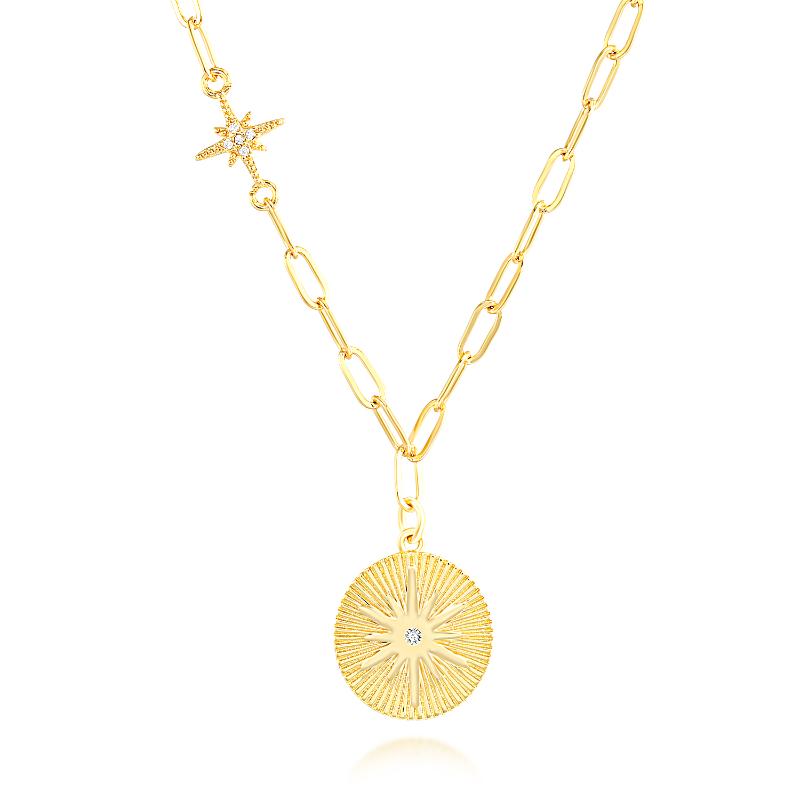 Chains CANNER Copper Astrolabe Paper Clip Women Necklace Jewelry Charming Pendant Chain Choker Bijoux Collar Joyero Initial
Chains CANNER Copper Astrolabe Paper Clip Women Necklace Jewelry Charming Pendant Chain Choker Bijoux Collar Joyero Initial