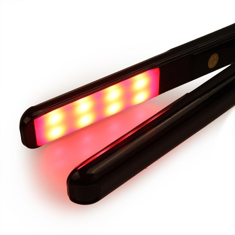 Infrared Hair Care Iron Ultrasonic Hair Straightener for Frizzy Dry Hair Keratin Repair Warm Mist Irons Recovers Damaged 220623