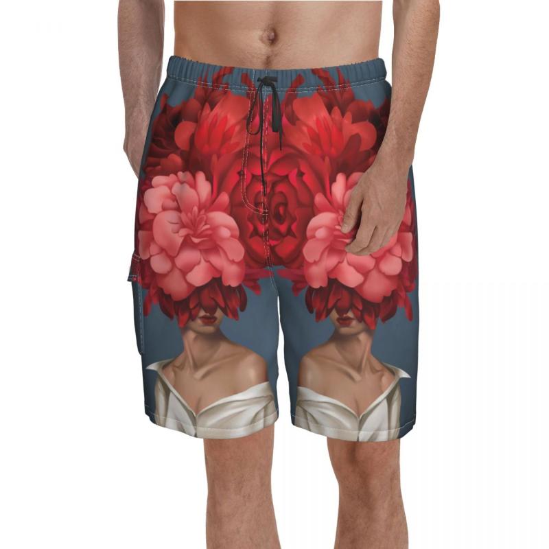 Men's Shorts Abstract Women Head Board Bouquet Red Flower Print Short Pants Man Pattern Printing Swim Trunks Plus Size 2XLMen's
Men's Shorts Abstract Women Head Board Bouquet Red Flower Print Short Pants Man Pattern Printing Swim Trunks Plus Size 2XLMen's