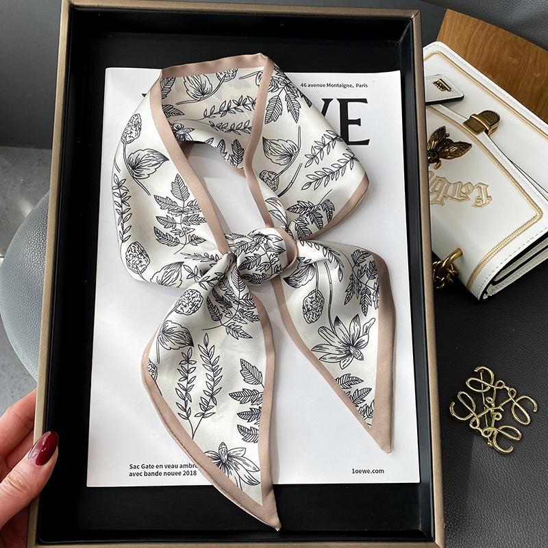 Fashion Print Hair Ribbon Scarf Women Neck Tie Bag Scarfs Satin Silk Skinny Headscarves Ladies Foulard Floral Bands
Fashion Print Hair Ribbon Scarf Women Neck Tie Bag Scarfs Satin Silk Skinny Headscarves Ladies Foulard Floral Bands