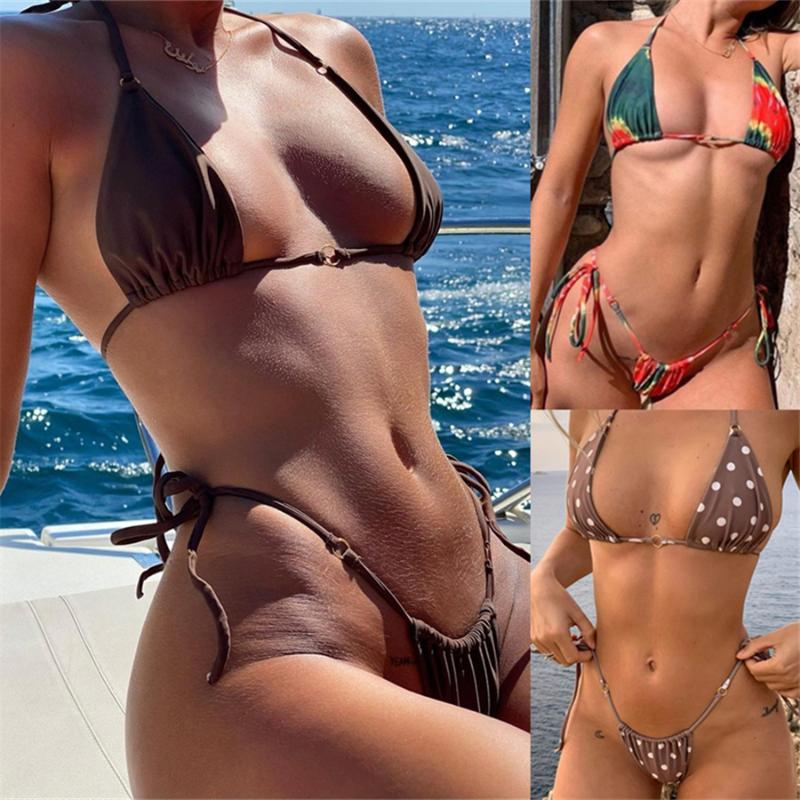 Women' Swimwear Sexy Thong Bikini 2022 Halter Women Push Up Swimsuit Female Bathing Suit Brazilian Tanga Biquini Micro Monokini, 01
Women' Swimwear Sexy Thong Bikini 2022 Halter Women Push Up Swimsuit Female Bathing Suit Brazilian Tanga Biquini Micro Monokini, 01