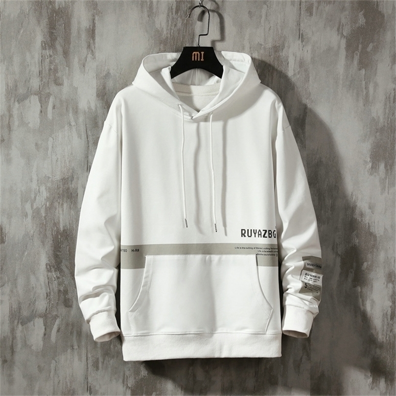 Legible Spring Autumn Men's Patchwork Hooded Hip Hop Hoodies Men Casual Fashion Sweatshirt Men Hoodie Male 4XL 5XL 201126