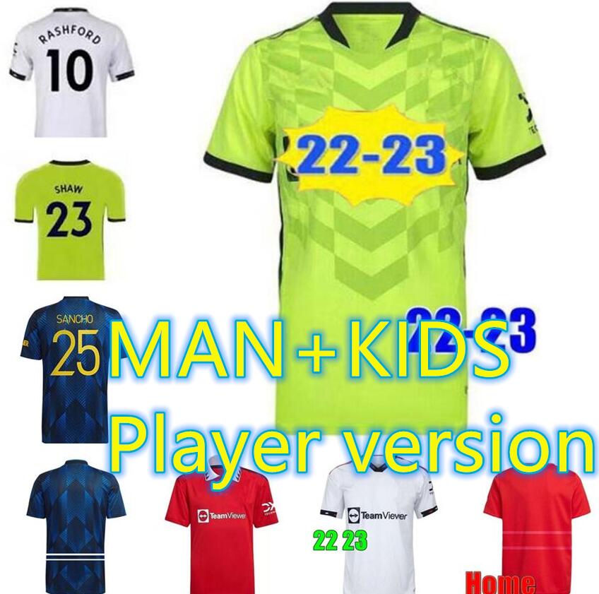 22 23 SANCHO Manchester soccer Jerseys 2022 2023 UNITED B.FERNANDES FERNANDES MARTIAL RASHFORD football shirt Men kids kit shirts CAVANI fans Player version, 10
22 23 SANCHO Manchester soccer Jerseys 2022 2023 UNITED B.FERNANDES FERNANDES MARTIAL RASHFORD football shirt Men kids kit shirts CAVANI fans Player version, 10