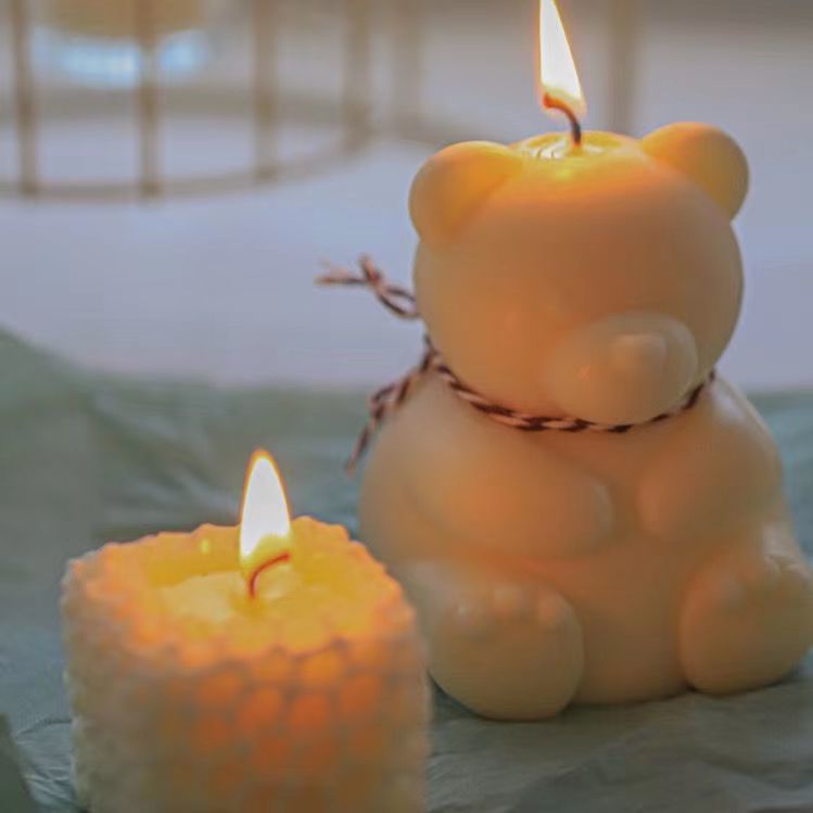 cute childrens birthday candle bear scented candles home decor aroma wedding souvenir candles birthday gifts