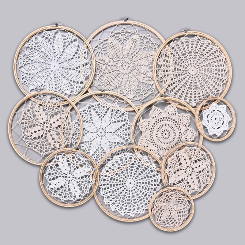 Decorative Objects & Figurines 1 Set DIY Large Doily Lace Dream Catcher Wedding Background Room Decoration Dreamcatcher Attrape Reve
Decorative Objects & Figurines 1 Set DIY Large Doily Lace Dream Catcher Wedding Background Room Decoration Dreamcatcher Attrape Reve