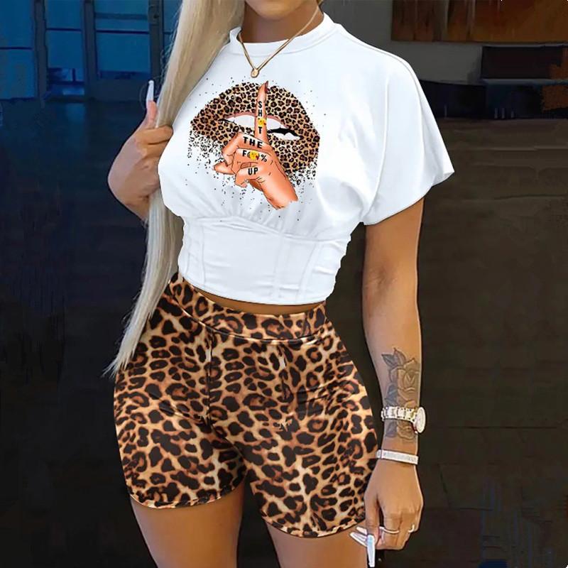 Women' Tracksuits 2022 Two Piece Set For Women Sweat Suit 2 Pcs Outfits Leopard Slogan Print Corset Crop Top & Shorts Matching Sets, A5
Women' Tracksuits 2022 Two Piece Set For Women Sweat Suit 2 Pcs Outfits Leopard Slogan Print Corset Crop Top & Shorts Matching Sets, A5