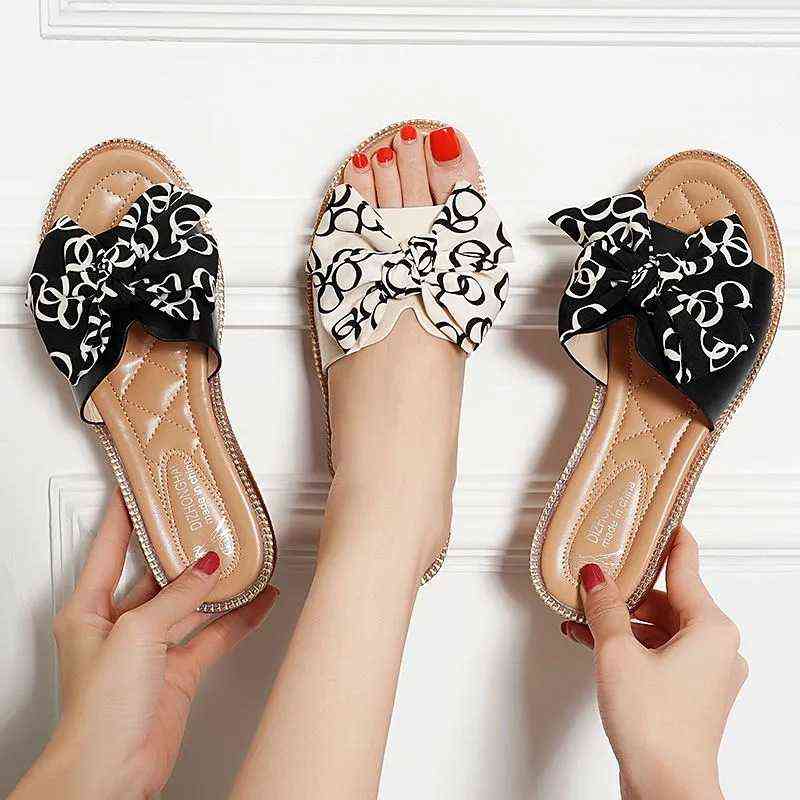 Slippers Women's Summer Net Red Ins Wear Bow Korean Fashion Versatile Oxford Anti Slip Flat Bottom Flip Flops, Black
Slippers Women's Summer Net Red Ins Wear Bow Korean Fashion Versatile Oxford Anti Slip Flat Bottom Flip Flops, Black