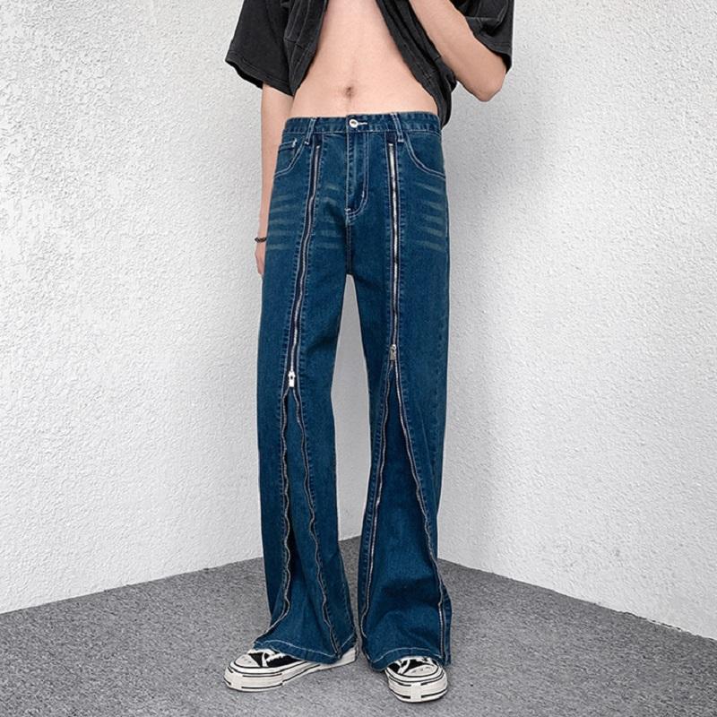 Men' Jeans Mens Fashion Zipper Decorative Four Seasons Korean Version Straight Ins Casual Pendant Wide Leg Long Pants Baggy JeansMen, Blue
Men' Jeans Mens Fashion Zipper Decorative Four Seasons Korean Version Straight Ins Casual Pendant Wide Leg Long Pants Baggy JeansMen, Blue
