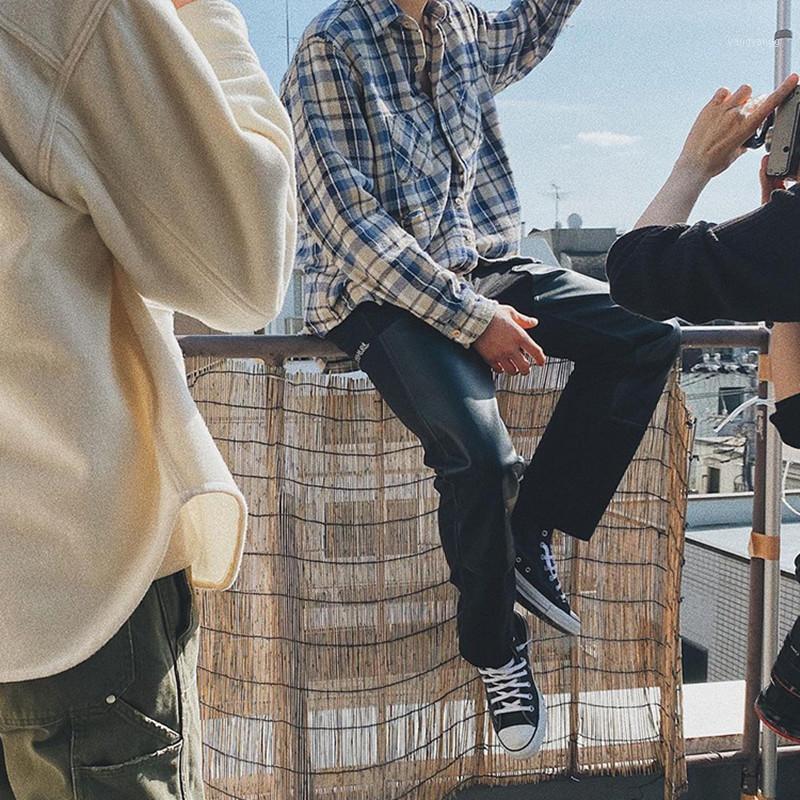 Men' Casual Shirts 2022 Spring Autumn High Street Men Blouse Loose Plaid Women Cotton Fashion Elegant Tops T1235, Blue
Men' Casual Shirts 2022 Spring Autumn High Street Men Blouse Loose Plaid Women Cotton Fashion Elegant Tops T1235, Blue