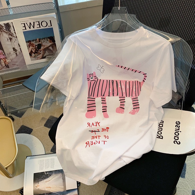 210g of pure cotton impervious Shirts 2022 summer new printing loose large short-sleeved Tee for men and women, 01
210g of pure cotton impervious Shirts 2022 summer new printing loose large short-sleeved Tee for men and women, 01