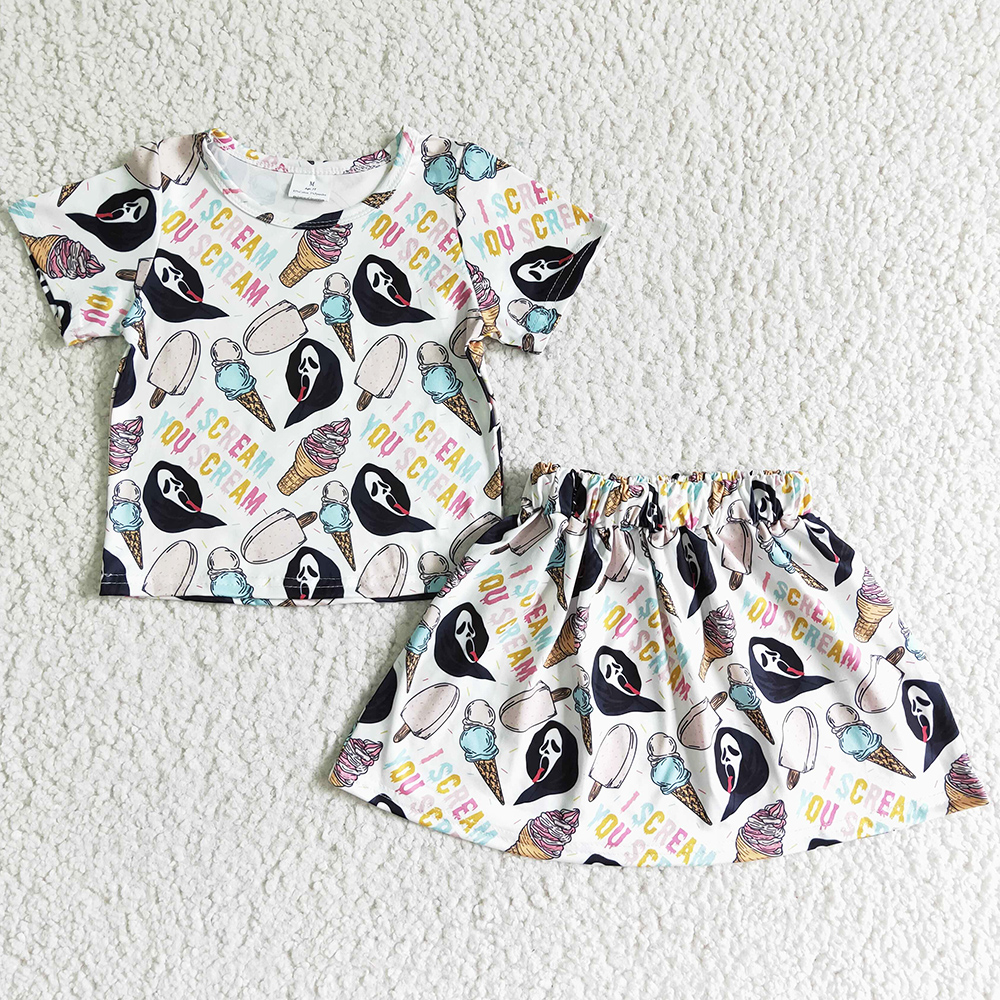 New Fashion Baby Girl Clothes Short Sleeve Skirts Set Halloween Boutique Kids Clothes Girls Outfits Summer Fall High Quality Wholesale Children Outfit, Grass green
New Fashion Baby Girl Clothes Short Sleeve Skirts Set Halloween Boutique Kids Clothes Girls Outfits Summer Fall High Quality Wholesale Children Outfit, Grass green