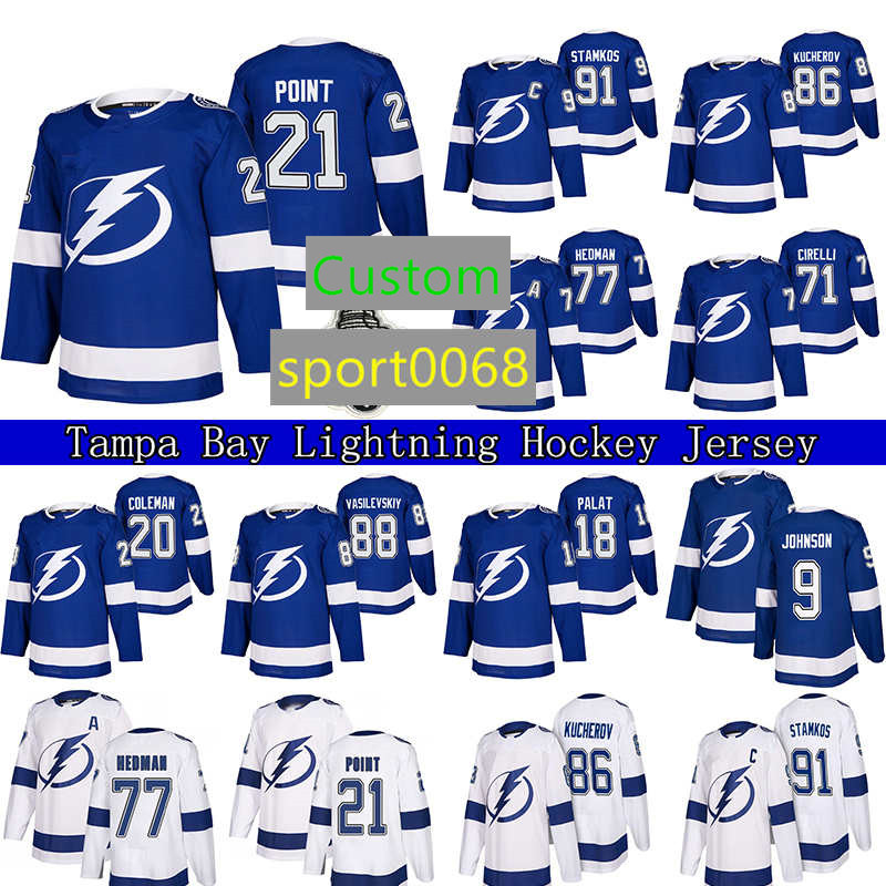 Hockey Jerseys 86 Nikita Kucherov Tampa''Bay''Lightning Jersey 77 Victor Hedman 91 Stamkos 21 Brayden Point 71 Anthony Cirelli 0607, White 91
Hockey Jerseys 86 Nikita Kucherov Tampa''Bay''Lightning Jersey 77 Victor Hedman 91 Stamkos 21 Brayden Point 71 Anthony Cirelli 0607, White 91