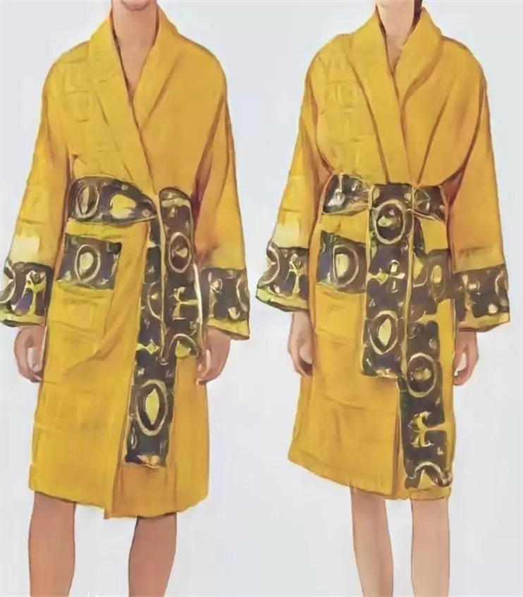 Designer Robes: Luxurious Jacquard Woven Bathrobe for Men and Women - Premium Cotton, Shawl Collar, Winter Comfort