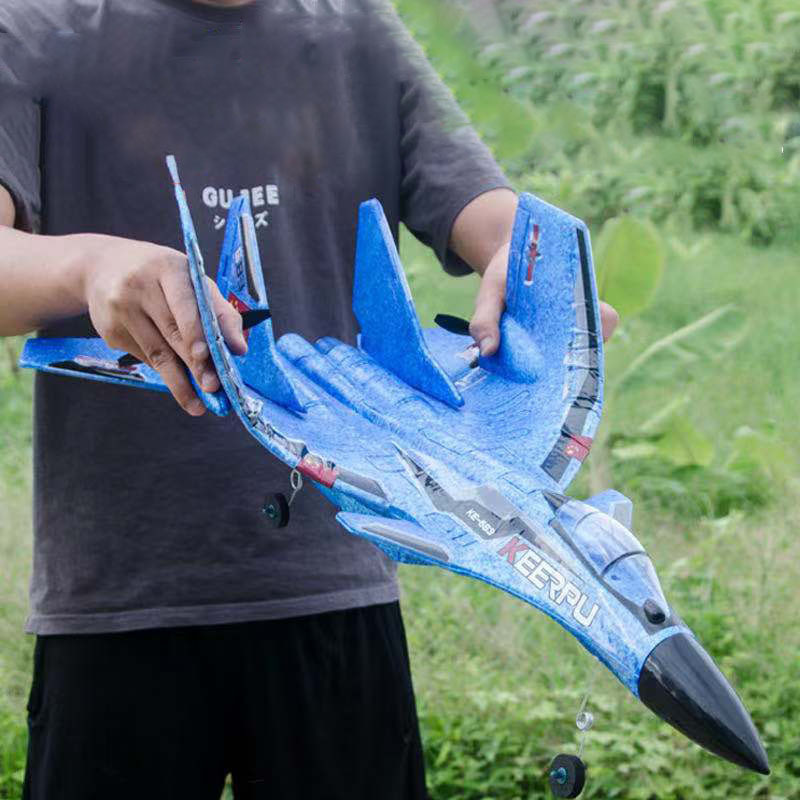 SU 35 Glider RC Plane Wingspan Remote Radio Control Drones Airplanes RTF UAV Xmas Children Gift Assembled Flying Model Toys gx220713