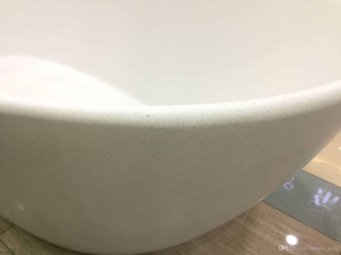 64.1" Spacious Corian Acrylic Soaker Tub for Relaxation | Modern Design & Durable Material 6505