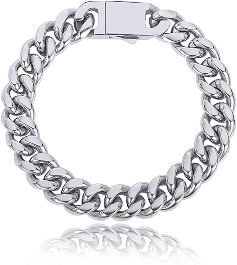 Link Chain 8/9Inches Stainless Steel Cuban For Men Square Box Buckle Miami Silver BraceletLinkLink ChainLink
Link Chain 8/9Inches Stainless Steel Cuban For Men Square Box Buckle Miami Silver BraceletLinkLink ChainLink