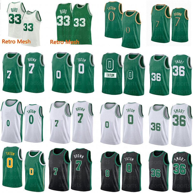 

Bostons Celtices Men Basketball Jerseys Jayson 0 Tatum Jaylen 7 Brown Larry 33 Bird Marcus 36 Smart Jersey City Horford Robert Williams Pritchard White edition Green, Colour 9