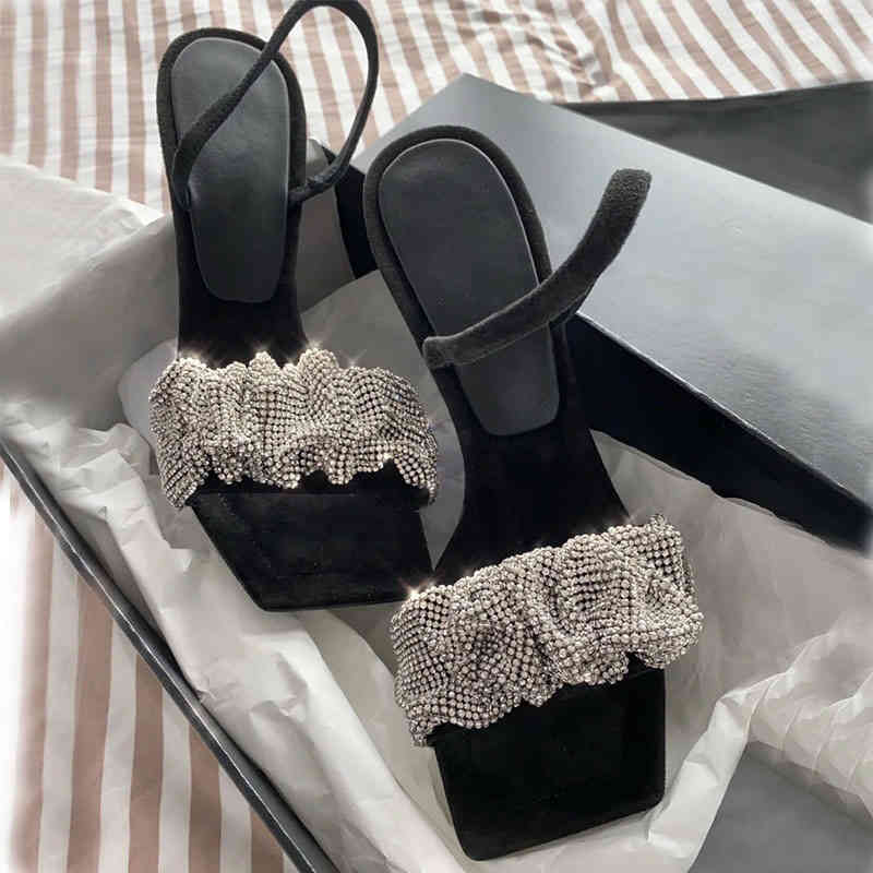Sandals High Heels Banquet Rhinestone Stiletto Pumps Fashion Open Toe One-line Belt Thin Heeled Sandals Women Shoes 220406, Black 7 cm
Sandals High Heels Banquet Rhinestone Stiletto Pumps Fashion Open Toe One-line Belt Thin Heeled Sandals Women Shoes 220406, Black 7 cm