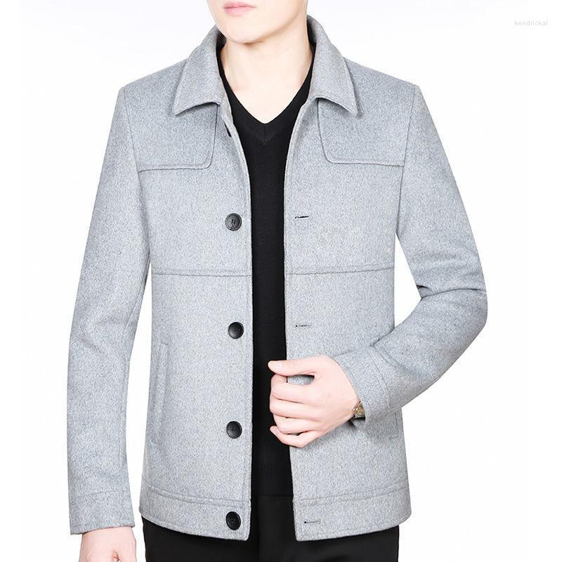Men's Wool & Blends 2022 Autumn Winter Short Woolen Coats Male Single Breasted Casual Lapel Overcoats Men Middle-aged Warm Jackets O258 Kend, Gray
Men's Wool & Blends 2022 Autumn Winter Short Woolen Coats Male Single Breasted Casual Lapel Overcoats Men Middle-aged Warm Jackets O258 Kend, Gray