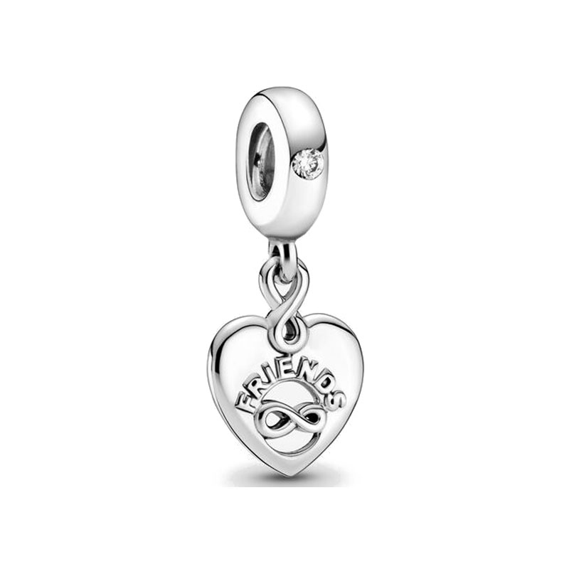 New Popular 925 Sterling Silver Valentine's Day Wrap Heart Cassette For S925 Snake Charm Bracelet Women DIY Jewelry Making
