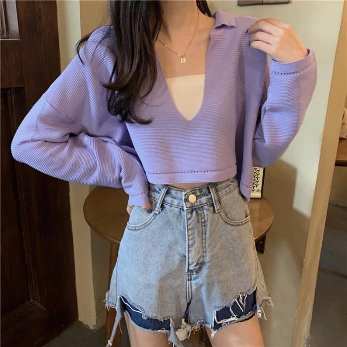 Women's Sweaters Women's Knitted Pullover Pure Color Sexy V-neck Long Sleeves Loose Tops Wholesale Spring Autumn 2022 Fashion Lady Cloth, Green
Women's Sweaters Women's Knitted Pullover Pure Color Sexy V-neck Long Sleeves Loose Tops Wholesale Spring Autumn 2022 Fashion Lady Cloth, Green