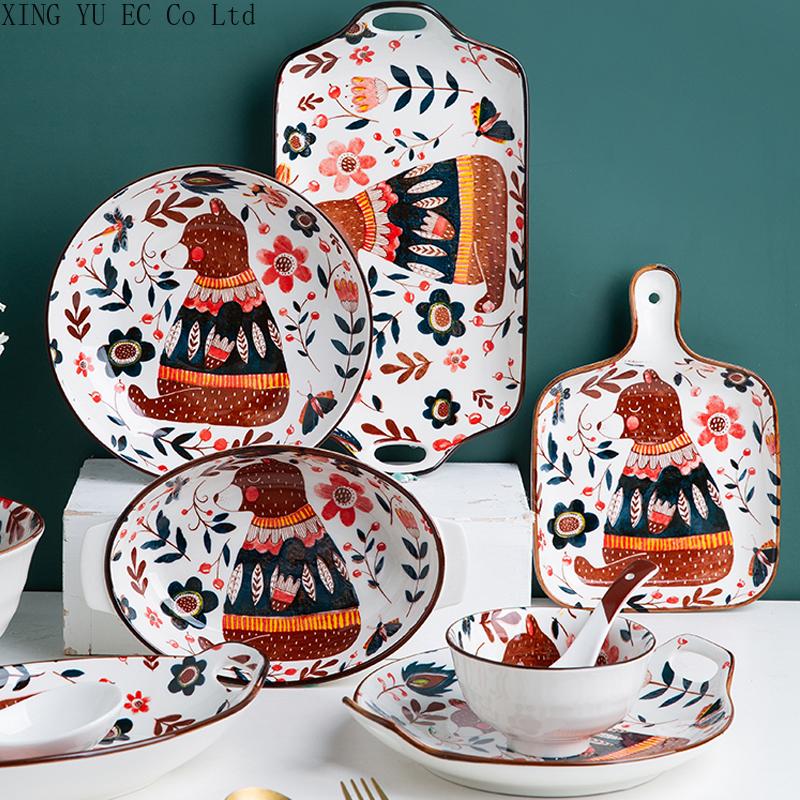 Dishes & Plates Japanese-style Ceramic Creative Rice Bowl Noodle Dish Fish Household Tableware Kitchen Accessories, 1pcs
Dishes & Plates Japanese-style Ceramic Creative Rice Bowl Noodle Dish Fish Household Tableware Kitchen Accessories, 1pcs