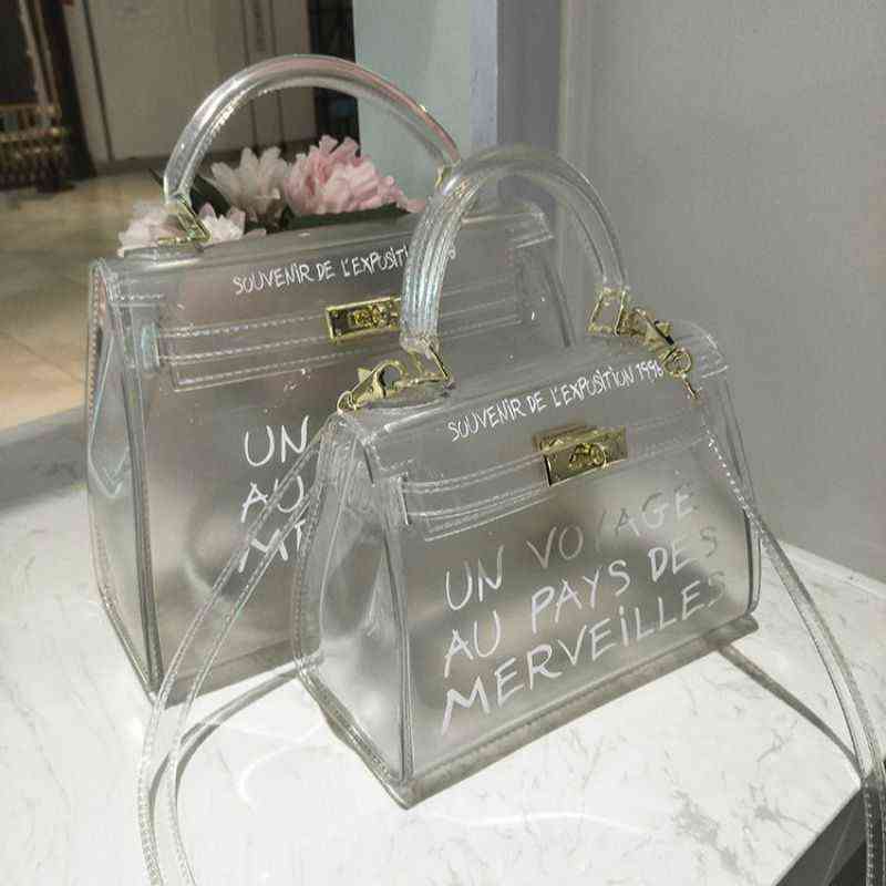 Jelly Bag 2022 New Fashion Transparent Single Shoulder Messenger Women Bag Casual All-match Female PVC Bag Lady Wallet Y220422, Small white
Jelly Bag 2022 New Fashion Transparent Single Shoulder Messenger Women Bag Casual All-match Female PVC Bag Lady Wallet Y220422, Small white