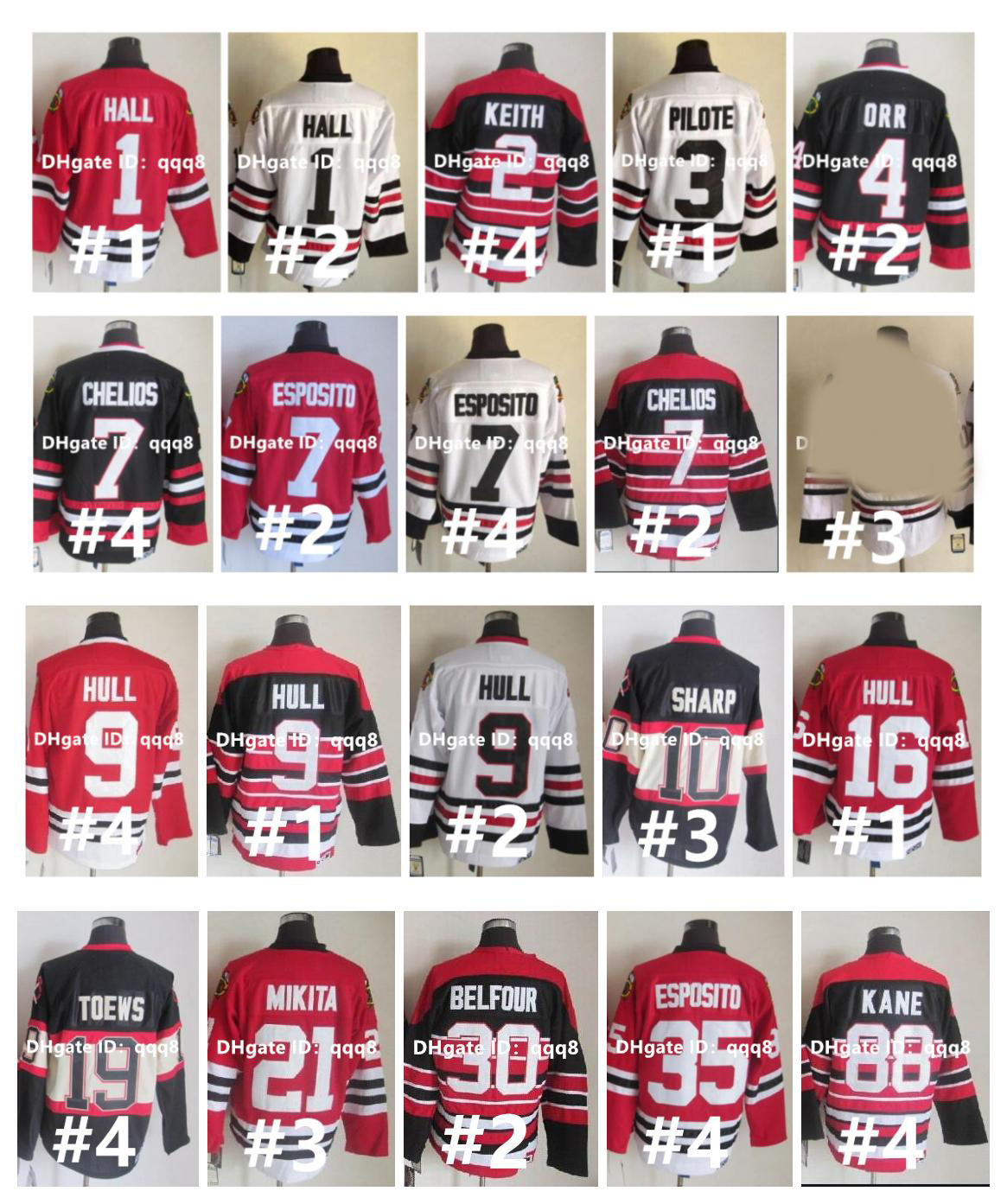 Vintage CCM Hockey Jersey Blackhawks Glean Hall Bobby Hull Esposito Stan Mikita Duncan Keith Pilote Chris Chelios Phil Esposito Denis Savard Roenick Size S-4XL, As pic
Vintage CCM Hockey Jersey Blackhawks Glean Hall Bobby Hull Esposito Stan Mikita Duncan Keith Pilote Chris Chelios Phil Esposito Denis Savard Roenick Size S-4XL, As pic