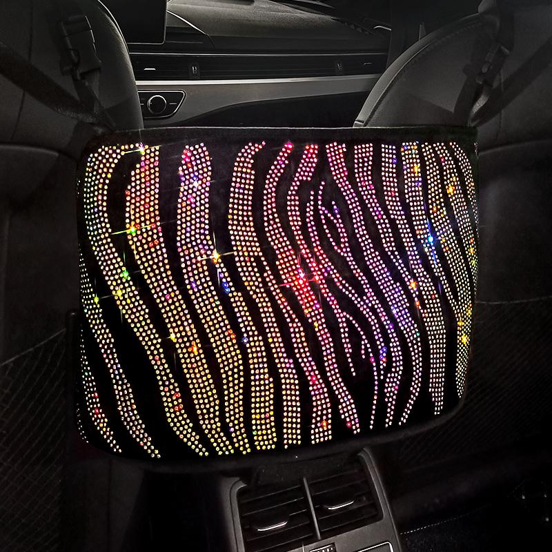 Car Organizer Rhinestone Striped Storage Bag Multi-Pockets Container Leopard Backseat Holder Stowing Tidying Women
Car Organizer Rhinestone Striped Storage Bag Multi-Pockets Container Leopard Backseat Holder Stowing Tidying Women
